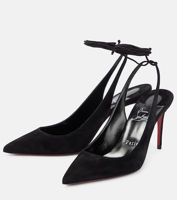 Pumps Lace Up Kate in suede | Christian Louboutin