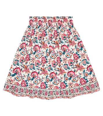 Anneta floral cotton midi skirt | Louise Misha