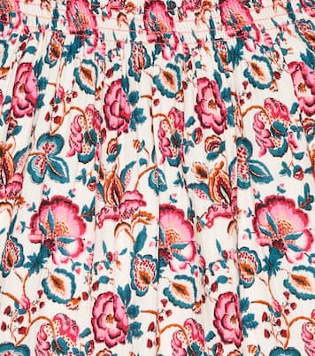 Anneta floral cotton midi skirt | Louise Misha