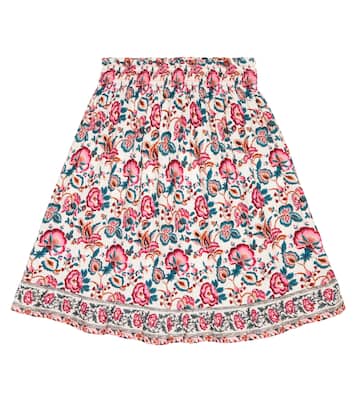 Anneta floral cotton midi skirt | Louise Misha