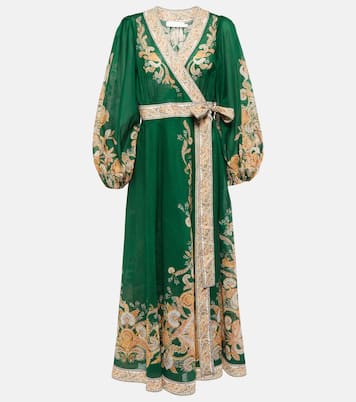 Bedrucktes Midikleid Devi aus Baumwolle | Zimmermann