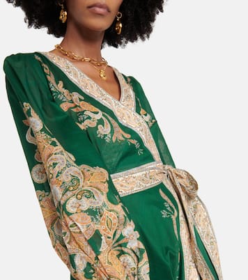 Bedrucktes Midikleid Devi aus Baumwolle | Zimmermann