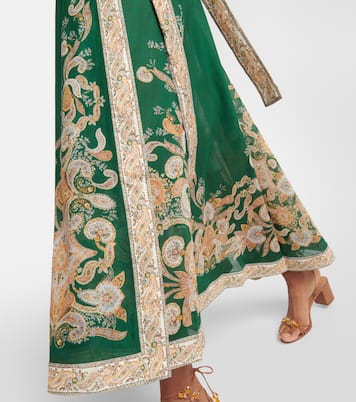 Bedrucktes Midikleid Devi aus Baumwolle | Zimmermann