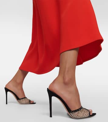 Elle 115 embellished mesh mules | Gianvito Rossi