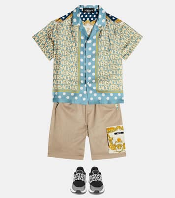 Shorts Greca aus Baumwolle | Versace Kids
