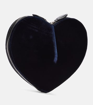 Clutch Le Cœur aus Samt | Alaïa