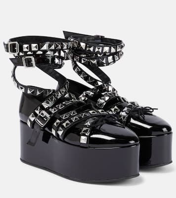 x Repetto studded platform flats | Noir Kei Ninomiya