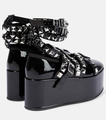 x Repetto studded platform flats | Noir Kei Ninomiya