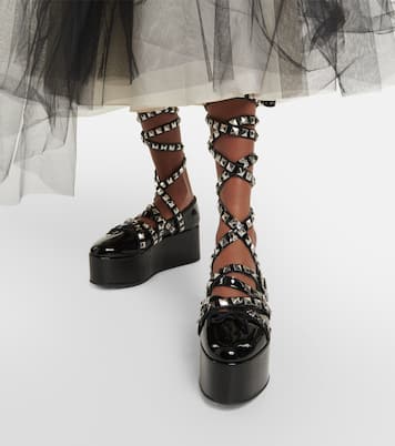 x Repetto studded platform flats | Noir Kei Ninomiya