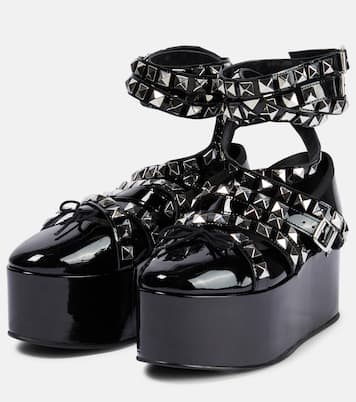 x Repetto studded platform flats | Noir Kei Ninomiya