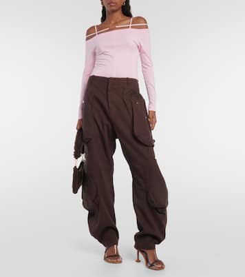 Le Cargo Croissant cotton cargo pants  | Jacquemus