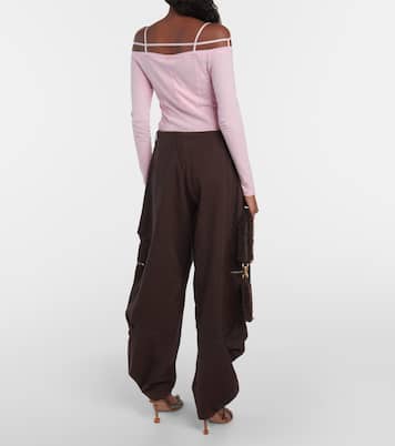 Le Cargo Croissant cotton cargo pants  | Jacquemus