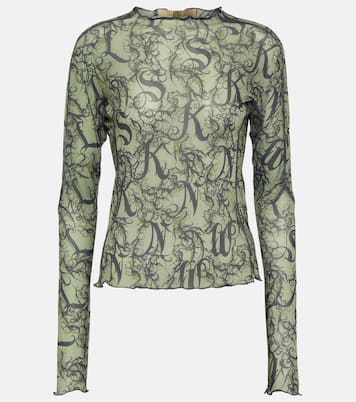 Halcyon printed jersey top | KNWLS