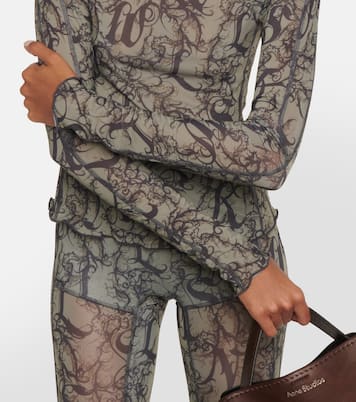 Halcyon printed jersey top | KNWLS