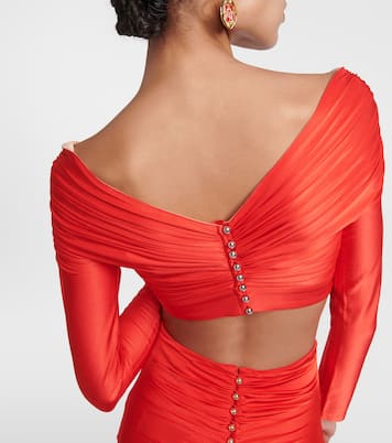Off-shoulder cropped top | Rabanne