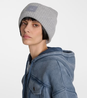 Pansy ribbed-knit wool beanie | Acne Studios