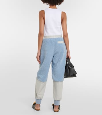Pantaloni sportivi in shearling sintetico | JW Anderson