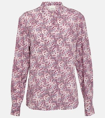 Blusa Ilda de mezcla de seda estampada | Isabel Marant