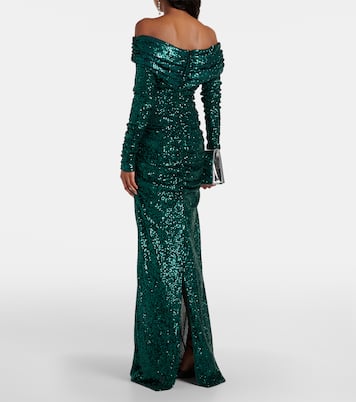 Off-shoulder sequined gown | Dolce&Gabbana