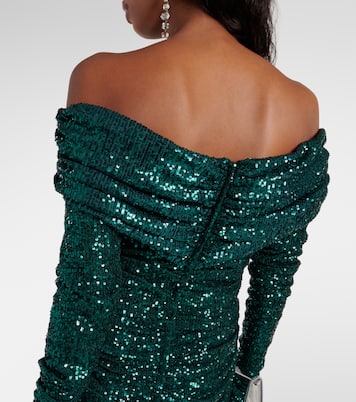 Off-shoulder sequined gown | Dolce&Gabbana