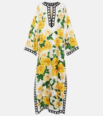 Caftano in seta con stampa | Dolce&Gabbana