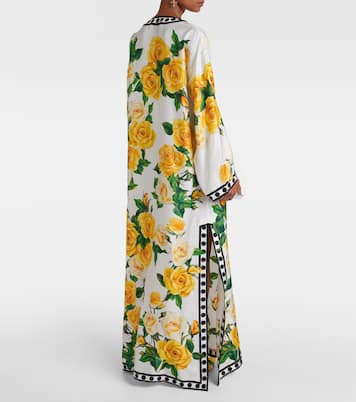Caftano in seta con stampa | Dolce&Gabbana