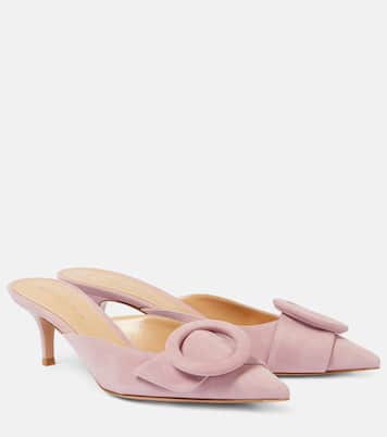 Mules Portofino 55 in suede | Gianvito Rossi