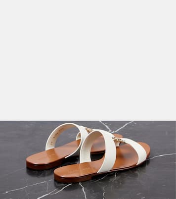 Sandali in pelle con logo | Dolce&Gabbana