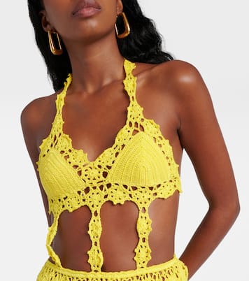 Miniabito Ibiza in crochet di cotone | Anna Kosturova