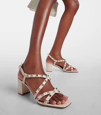 Sandalen Rockstud 70 aus Leder | Valentino Garavani