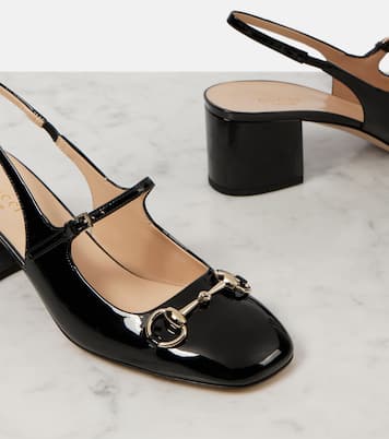 Escarpins Horsebit 55 en cuir verni | Gucci