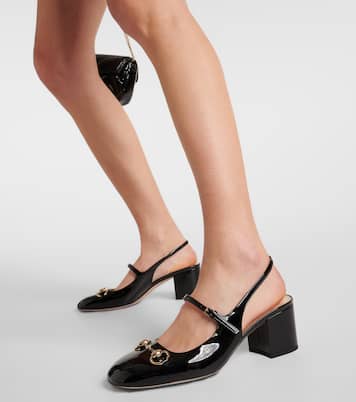 Escarpins Horsebit 55 en cuir verni | Gucci