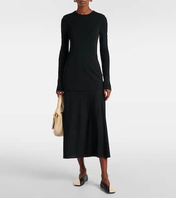 Abito lungo in jersey | Jil Sander