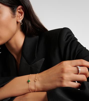 Armband Luckiest Clover aus 10kt Gelbgold mit Smaragden | Stone and Strand