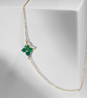 Armband Luckiest Clover aus 10kt Gelbgold mit Smaragden | Stone and Strand
