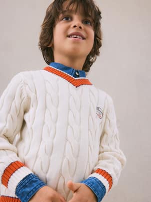 Pull Giorgi en coton, cachemire et laine | Bonpoint