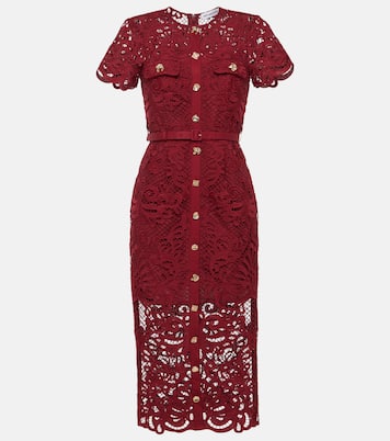Robe midi en dentelle | Self-Portrait
