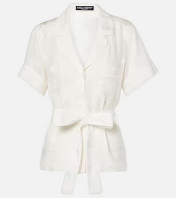 Pyjama-Hemd DG aus Seide | Dolce&Gabbana