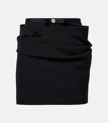 Minirock aus Schurwolle | Versace