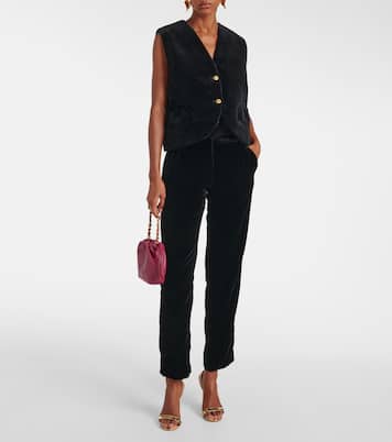 Gliss cotton velvet vest | Blazé Milano