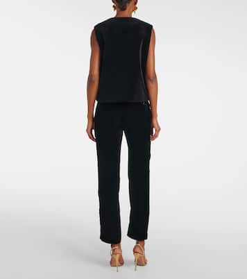 Gliss cotton velvet vest | Blazé Milano