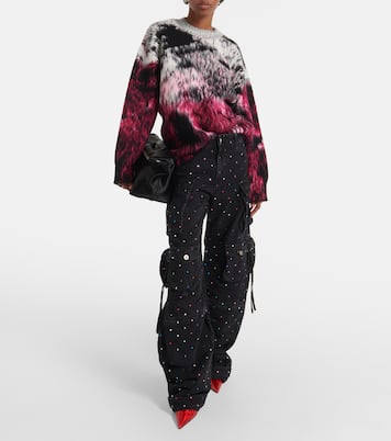 Oversized wool-blend jacquard sweater | The Attico