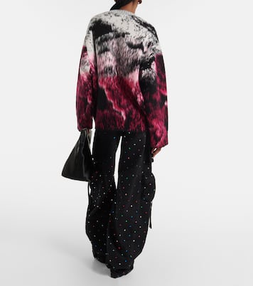 Oversized wool-blend jacquard sweater | The Attico