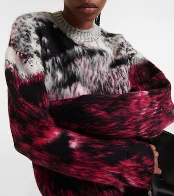 Oversized wool-blend jacquard sweater | The Attico