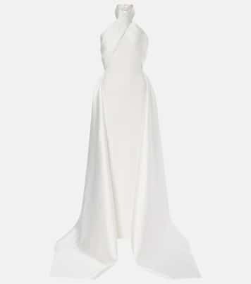 Robe Rumi aus Twill und Crêpe | Solace London