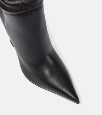 Overknee-Stiefel Olivia 95 aus Leder | Amina Muaddi