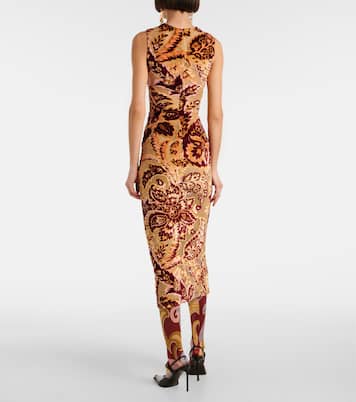 x Etro Satin de Luxe paisley tights | Wolford