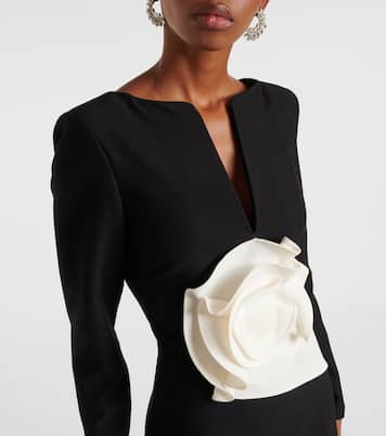 Abito lungo con applicazione floreale | Roland Mouret