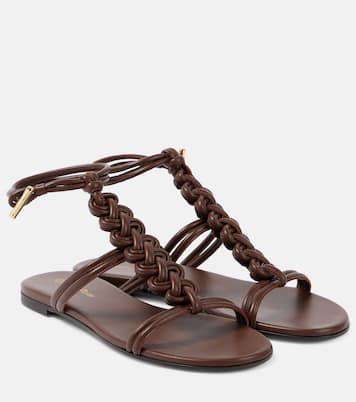 Capua braided leather sandals | Gianvito Rossi