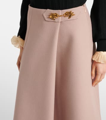 Wool and cashmere midi skirt | Valentino